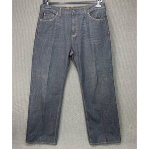 Bullhead Denim Mens Size W38 L32 Blue Straight Fit Jeans Dark Wash Casual Denim